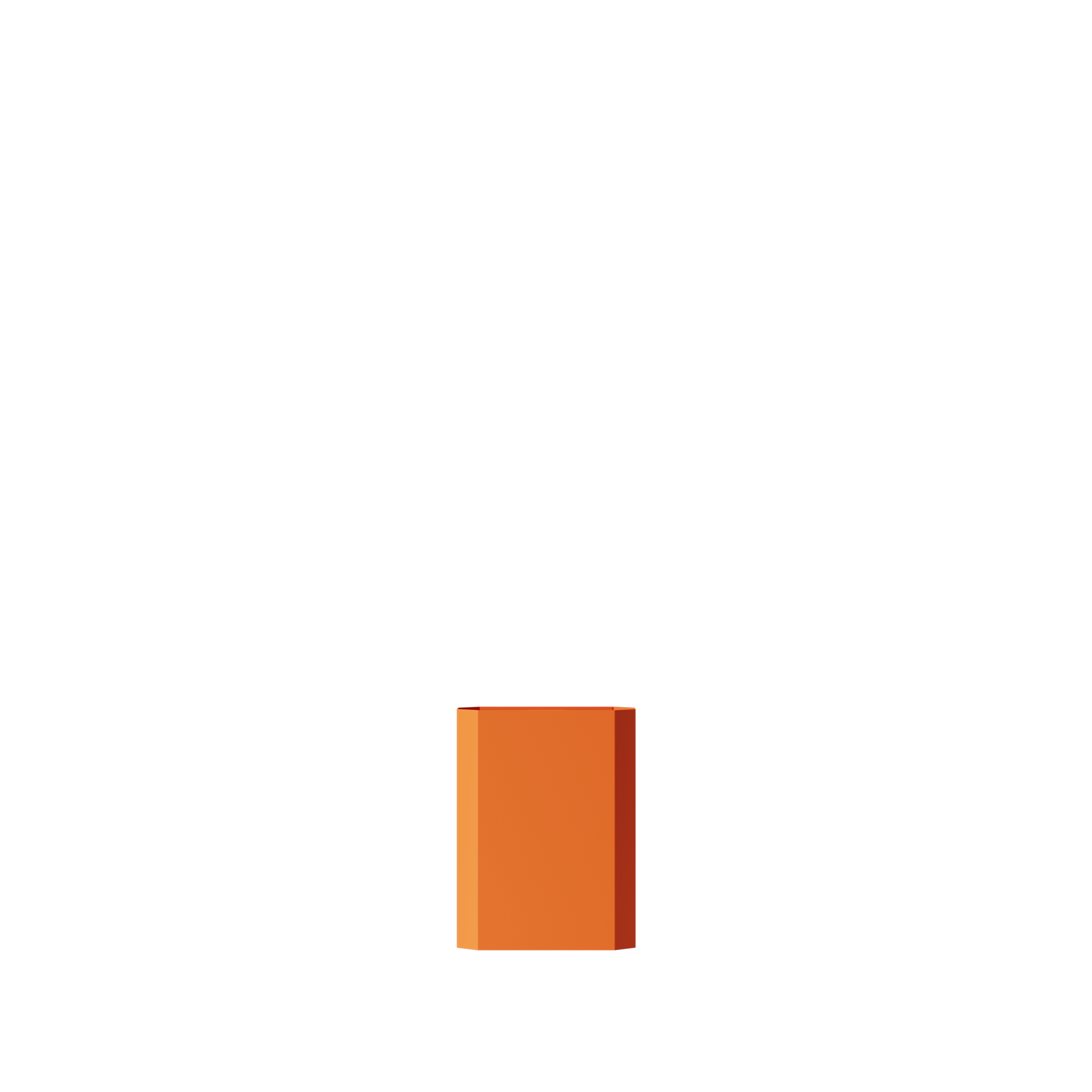 Papperskorg i metall, orange • NICHBA