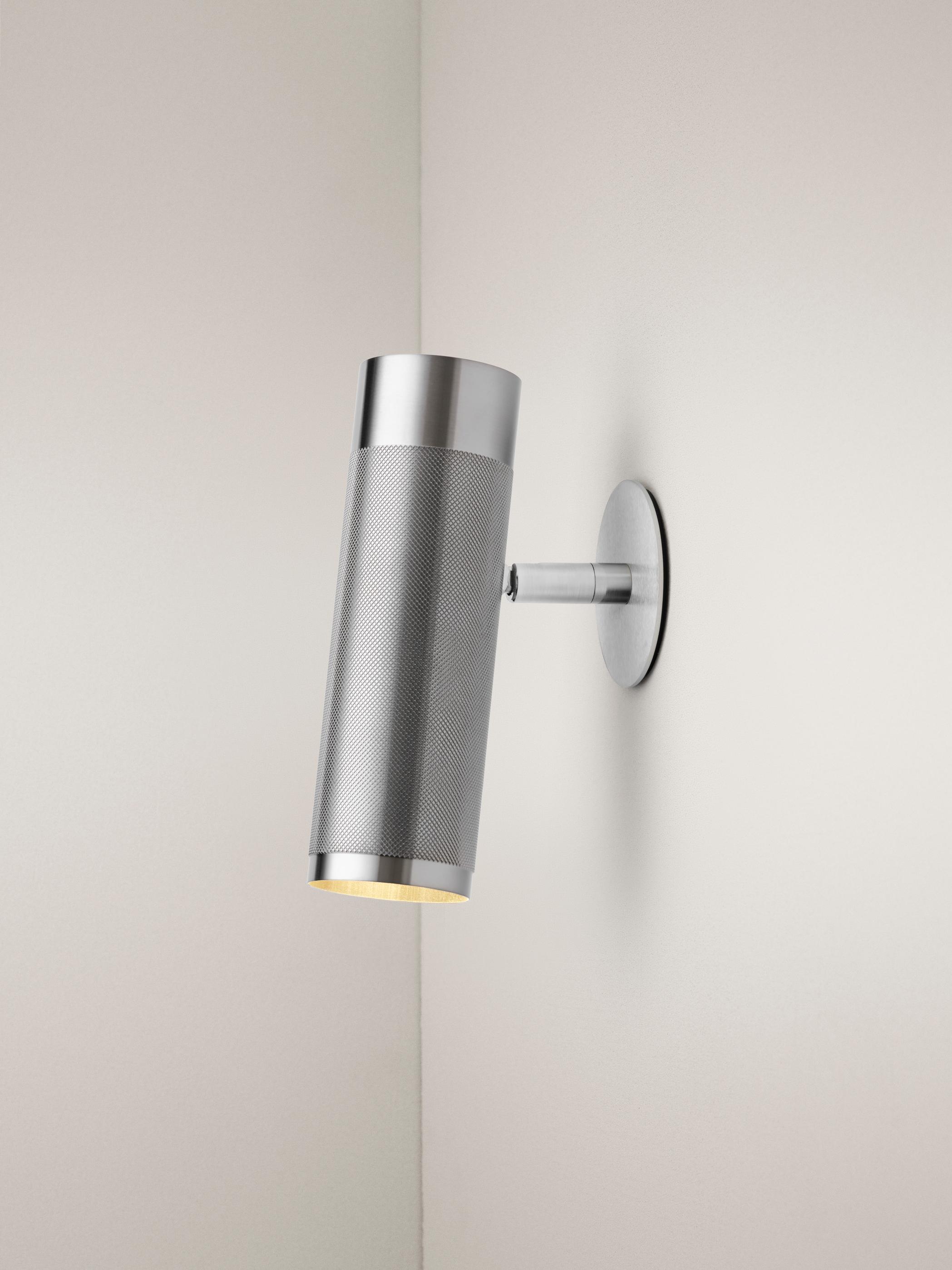 Patrone Recessed vägglampa med täckplatta, rostfritt stål-look • Thorup Copenhagen