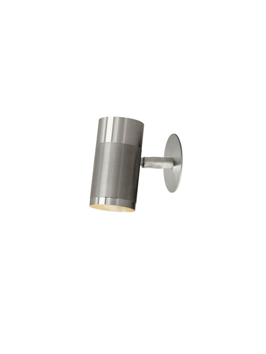 Patrone Recessed Small vägglampa med täckplatta, rostfritt stål-look • Thorup Copenhagen