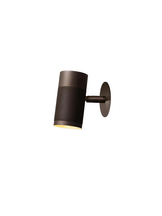 Patrone Recessed Small vägglampa med täckplatta, brunerad mässing • Thorup Copenhagen