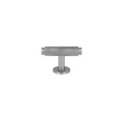 Ryvang T-knopp med linjemönster, rostfri stållook • Chr. Jørgensen