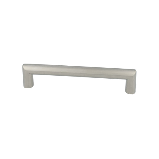 Stenløse handtag med räfflade detaljer, matt förnicklat