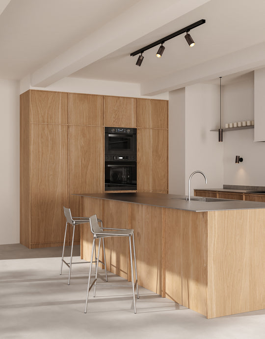 Patrone loftspot til skinne, sortbruneret og messing • Thorup Copenhagen - Copenhagenhomedesign