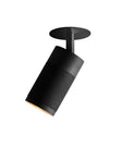 Patrone takspotlight med täckplatta, clip fit, svartbrunerad mässing • Thorup Copenhagen