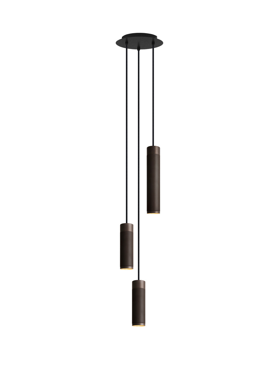 Patrone Cluster 3 pendellampa, brunerad mässing • Thorup Copenhagen - Copenhagenhomedesign