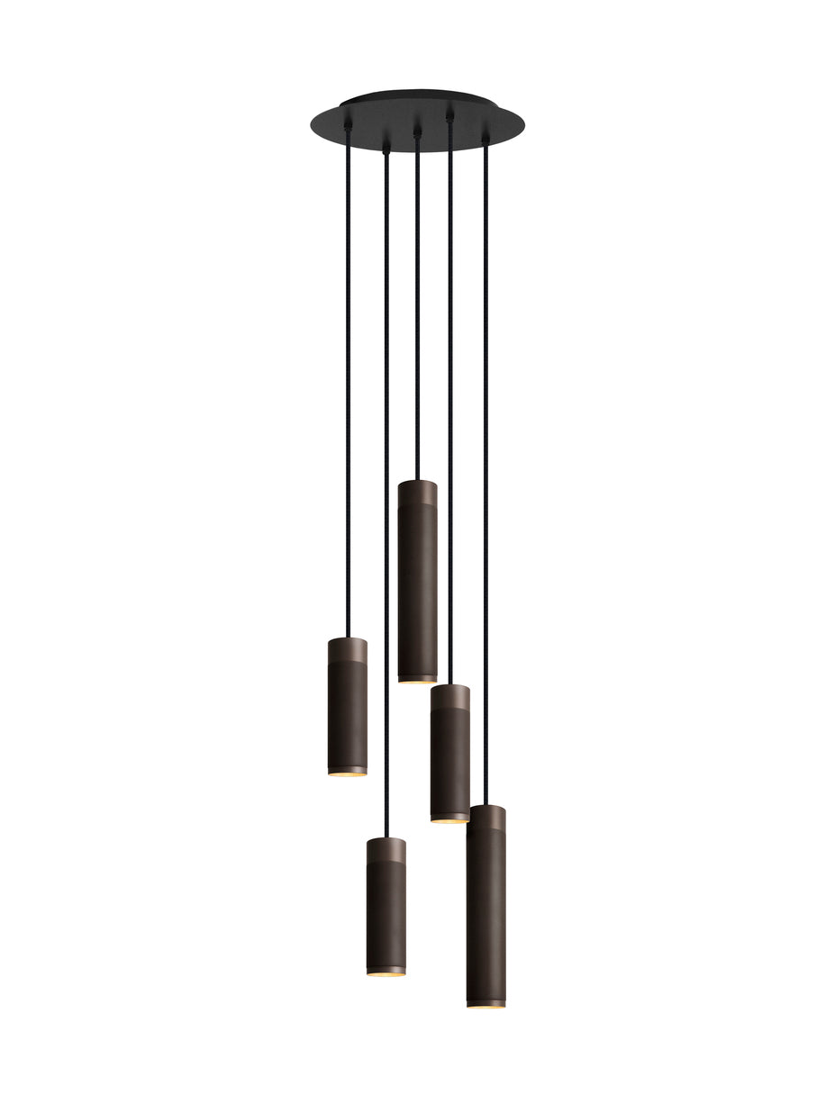 Patrone Cluster 5 Pendel Bruneret Messing • Thorup Copenhagen - Copenhagenhomedesign