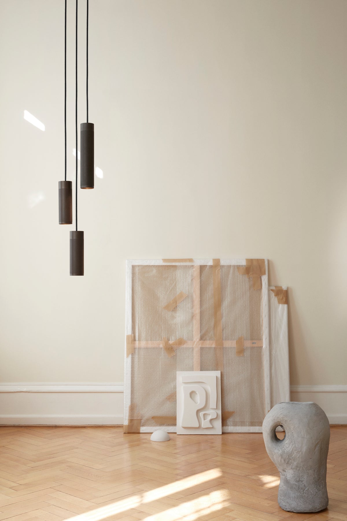 Patrone Cluster 3 pendellampa, brunerad mässing • Thorup Copenhagen - Copenhagenhomedesign