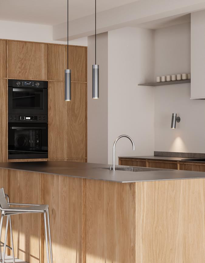 Patrone Recessed vägglampa med täckplatta, rostfritt stål-look • Thorup Copenhagen