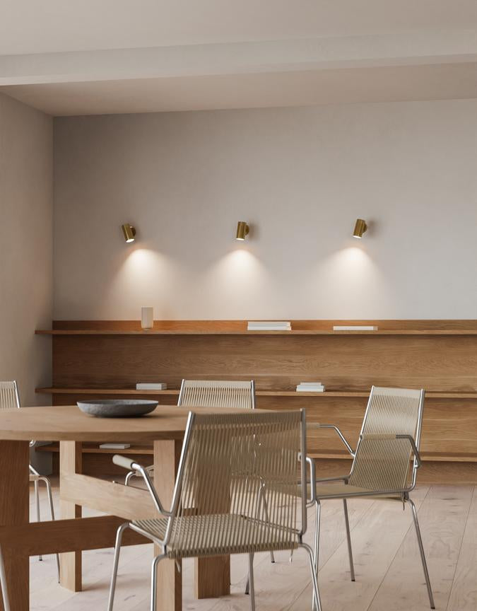 Patrone Recessed Small vägglampa med täckplatta, mässing • Thorup Copenhagen