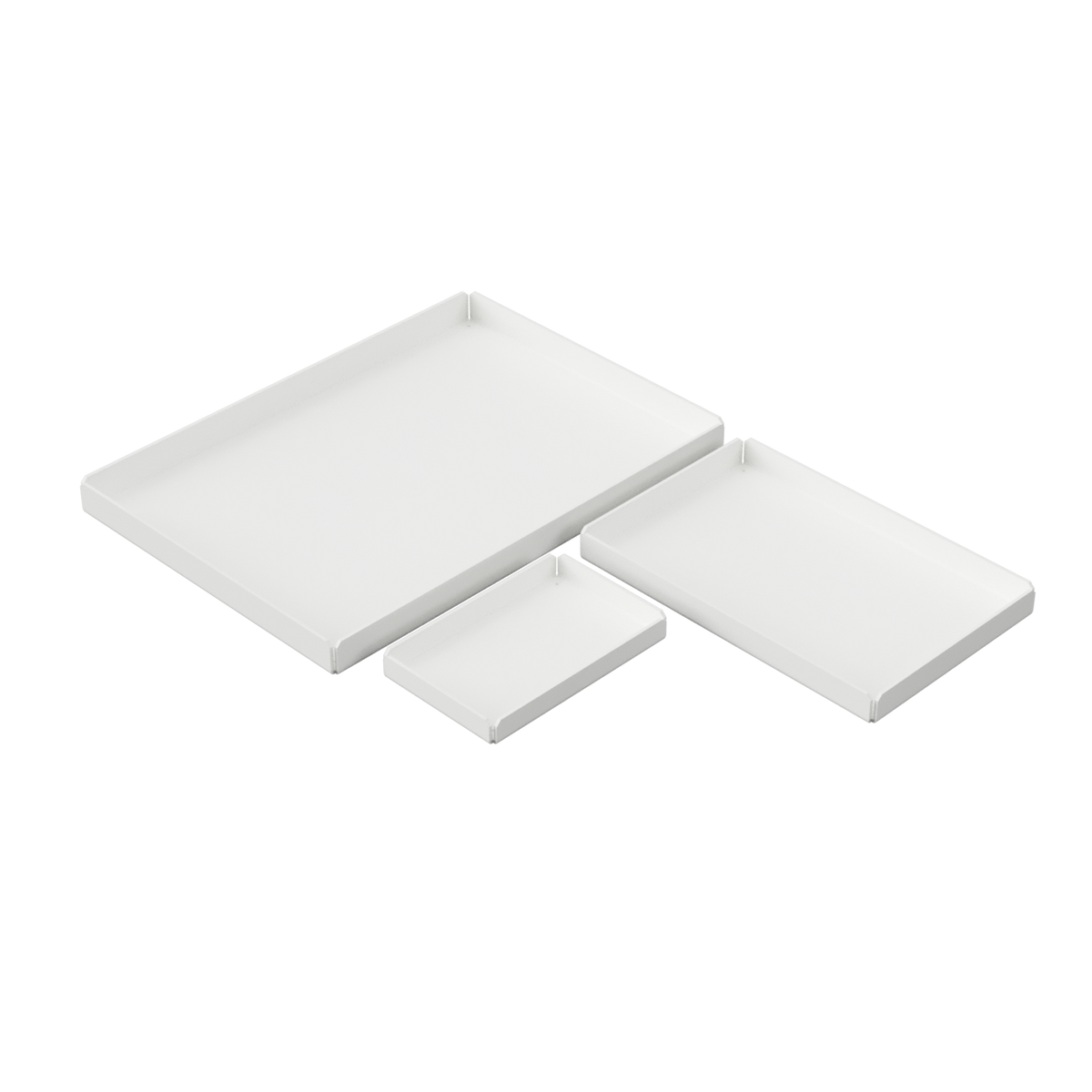 Metallbrickor (3 st.), vita • NICHBA - Copenhagenhomedesign