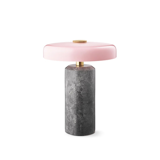 Trip bärbar bordslampa, silver/rose glossy • Design by Us