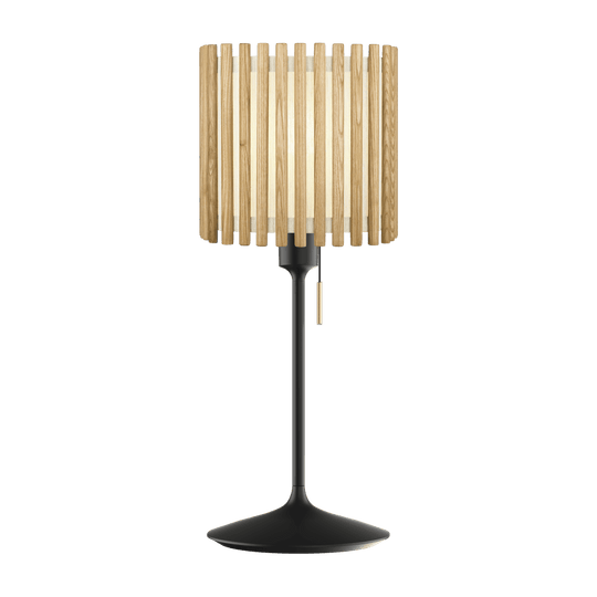 Komorebi Square bordslampa, ek och svart • UMAGE