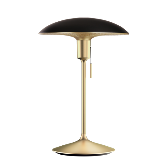 Manta Ray bordslampa, svart och mässing • UMAGE