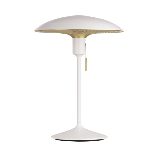 Manta Ray bordslampa, vit och mässing • UMAGE