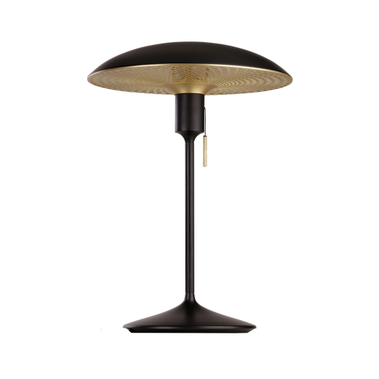 Bordslampa Manta Ray, svart och mässing • UMAGE