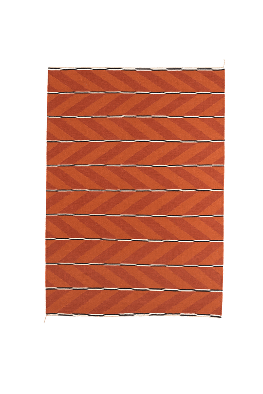 Matta VK-6, röd/orange • NORDICMODERN