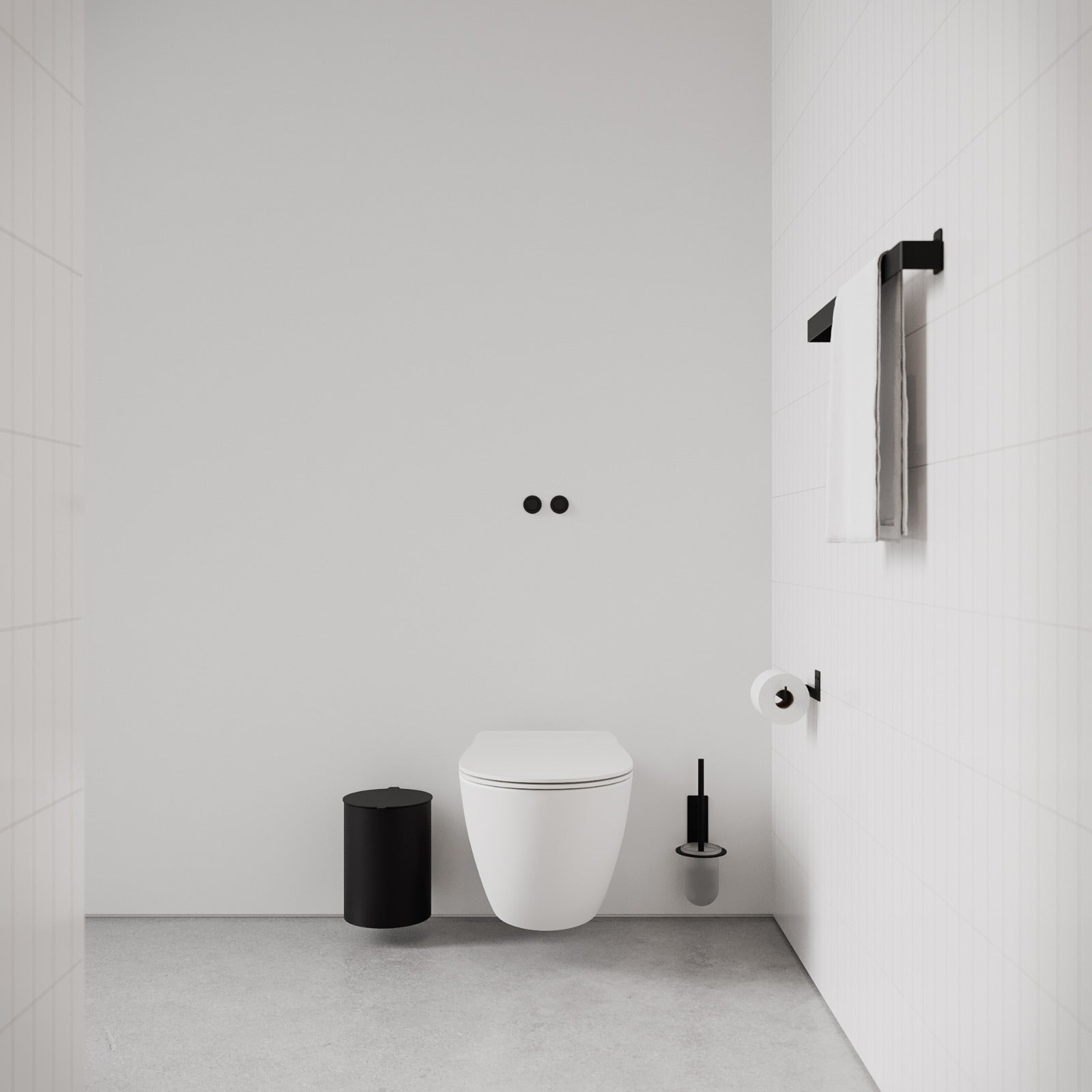 Toalettborste, svart • NICHBA
