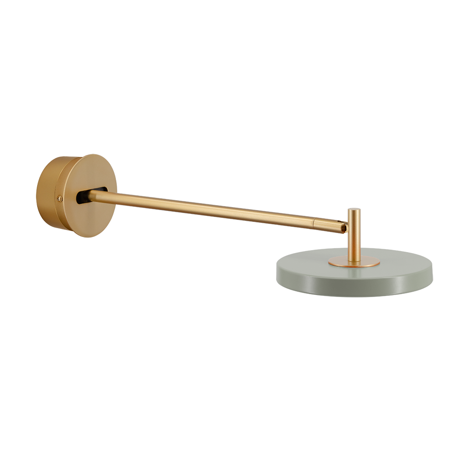 Asteria Wall væglampe (med hardwire add on), oliven og messing • UMAGE - Copenhagenhomedesign