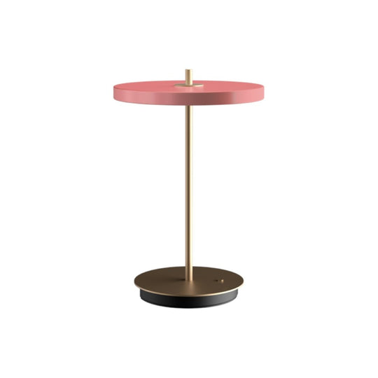 Asteria Move portabel bordslampa, rosa och mässing • UMAGE