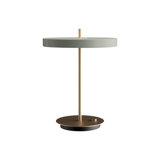 Asteria Table bordslampa, oliv och mässing • UMAGE