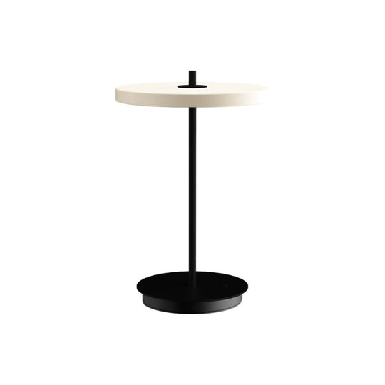Asteria Move portabel bordslampa, vit och svart • UMAGE