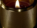 Tealight värmeljushållare i massiv mässing med lack med diamantslipat mönster – 3 st.  • Buster + Punch