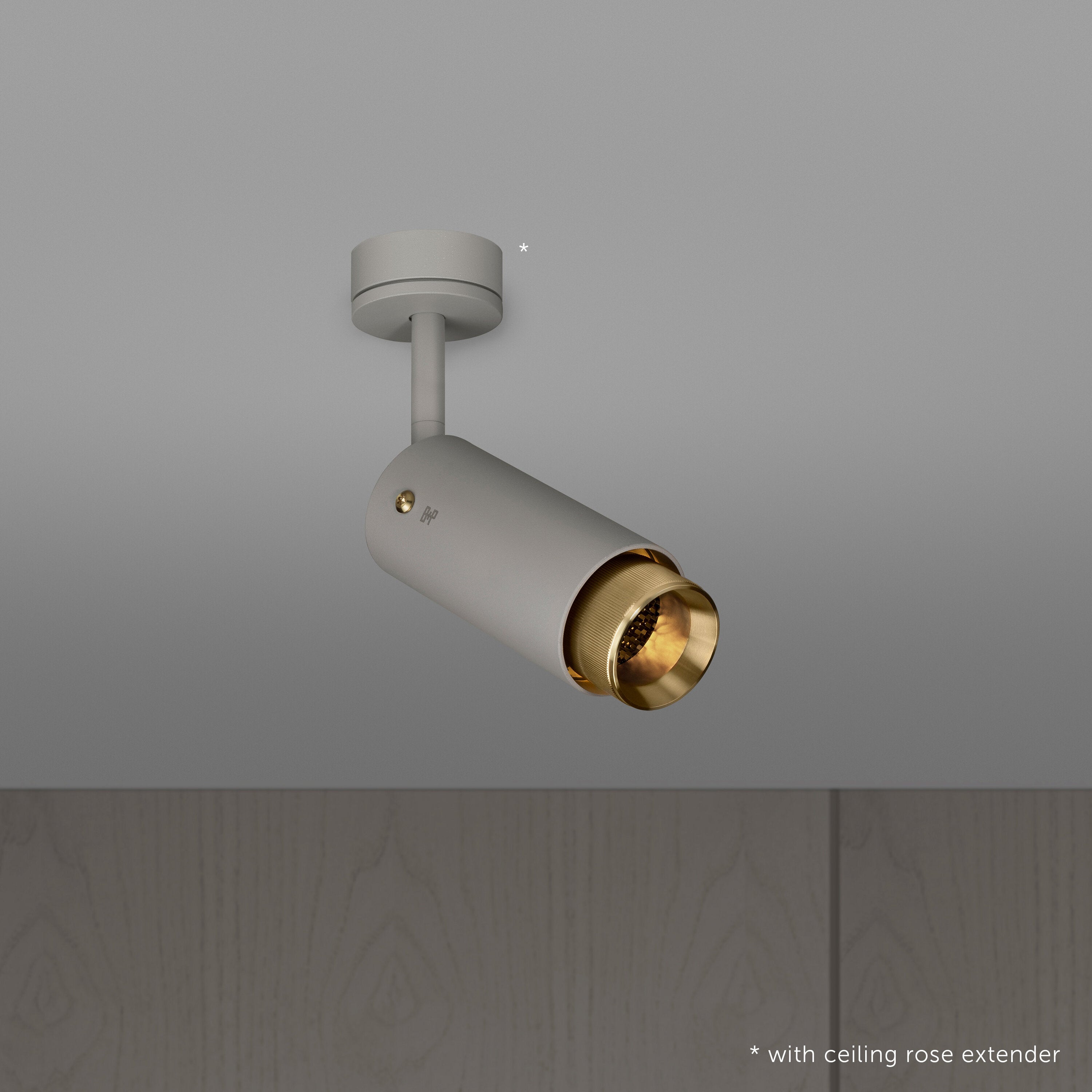 Exhaust spot i sten med detaljer i massiv mässing  • Buster + Punch