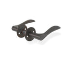 Bellevue-dörrhandtag i brunerad mässing inkl. rosett och nyckelplatta c/c 30 mm  • SIBES