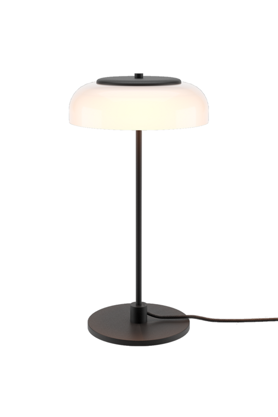 Blossi Table bordslampa, svart / opal • NUURA