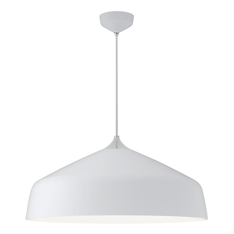 Vit pendel med en enkel och cool design.