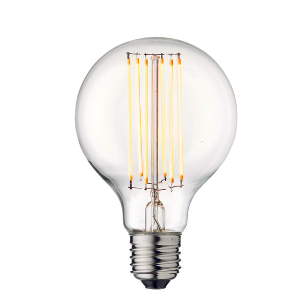 Rund glödlampa med ett varmt och klart ljus från Design by Us.