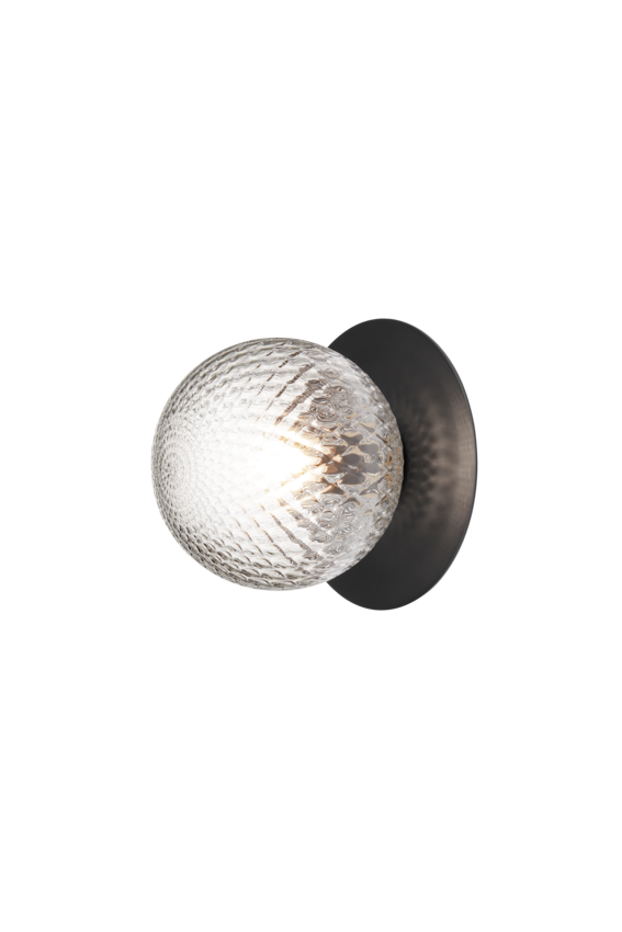 Liila 1 Outdoor utomhuslampa, black / optic clear • NUURA