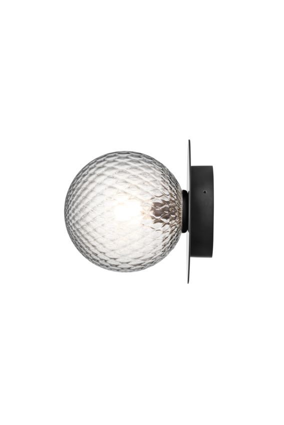 Liila 1 Outdoor utomhuslampa, black / optic clear • NUURA