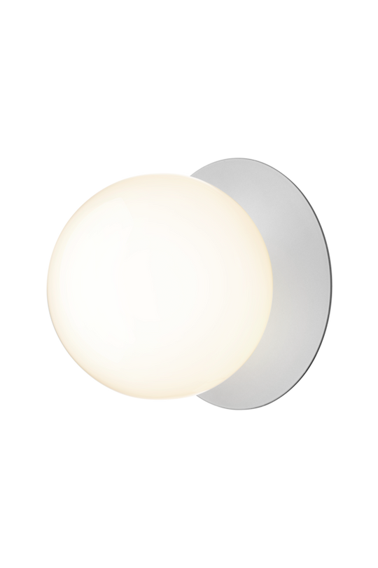 Liila 1 vägg- och taklampa, light silver / opal • NUURA