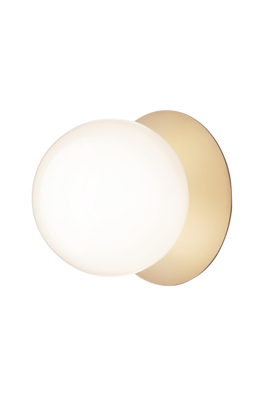Liila 1 vägg- och taklampa, nordic gold / opal • NUURA