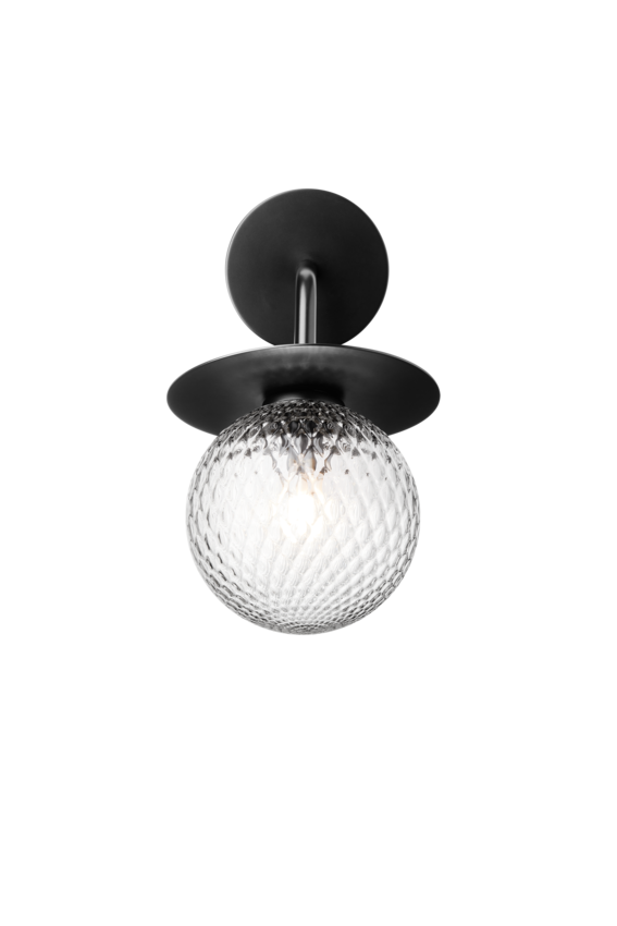 Liila Wall Outdoor utomhuslampa, black / optic clear • NUURA