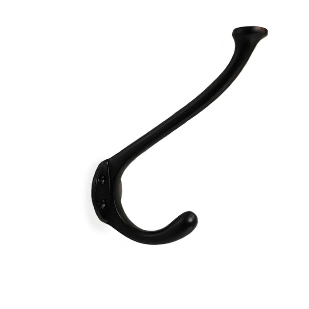 Lund • Hattkrok enkel, svart 120 mm.