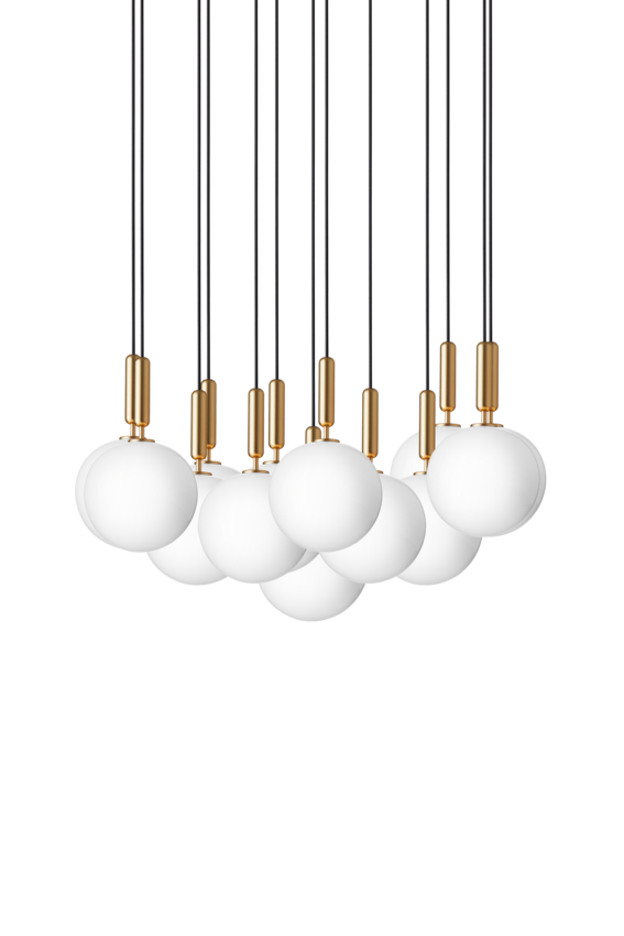 Miira 13 Large pendel, brass / opal • NUURA