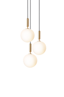 Miira 3 Large pendel, brass / opal • NUURA