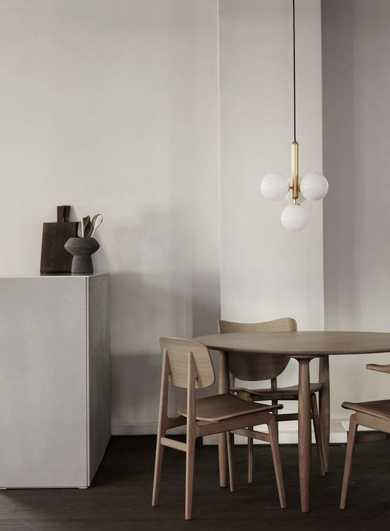 Miira 4 pendel, brass / opal • NUURA