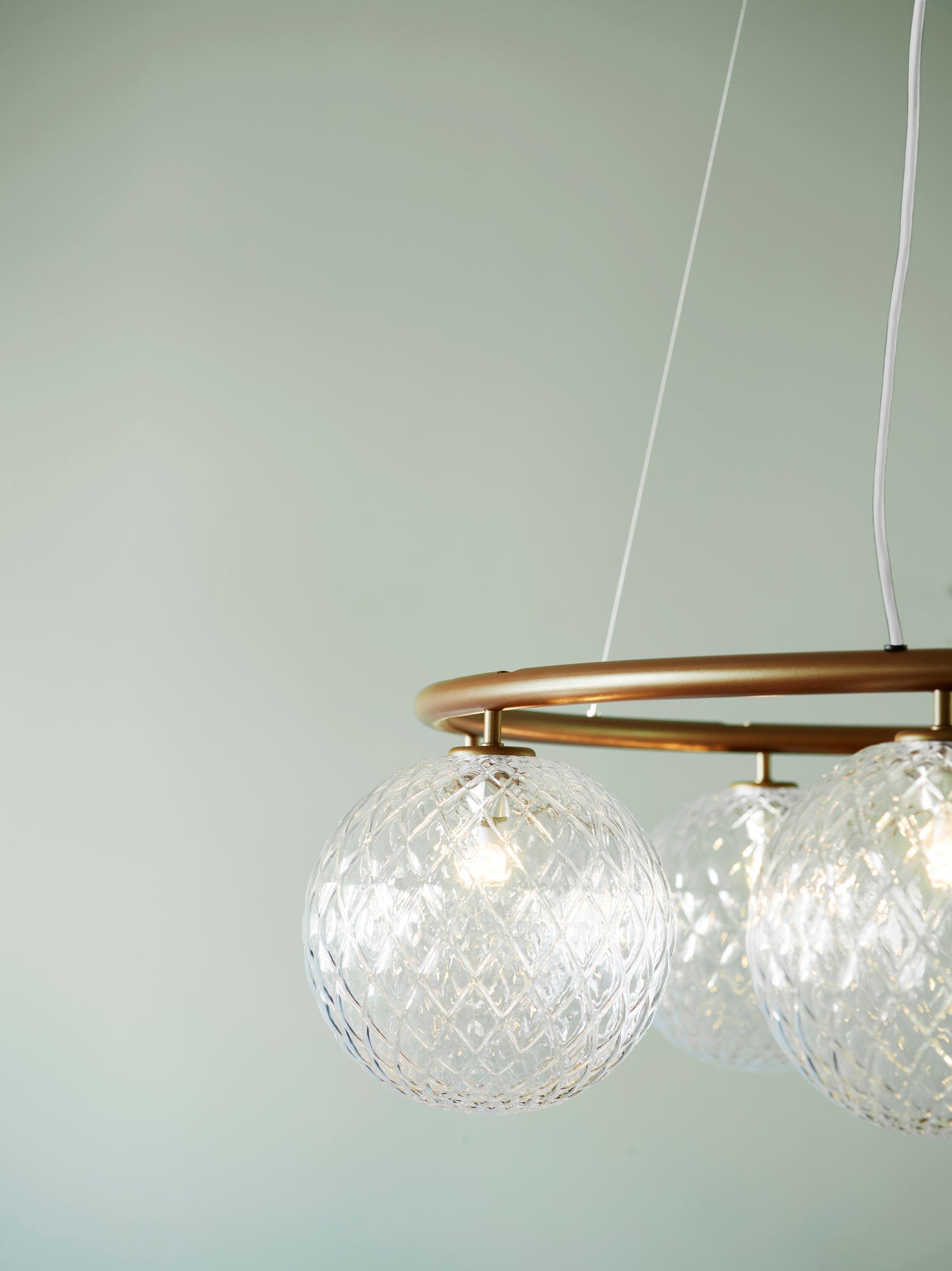 Miira 8 Circular ljuskrona, dark bronze / optic clear • NUURA