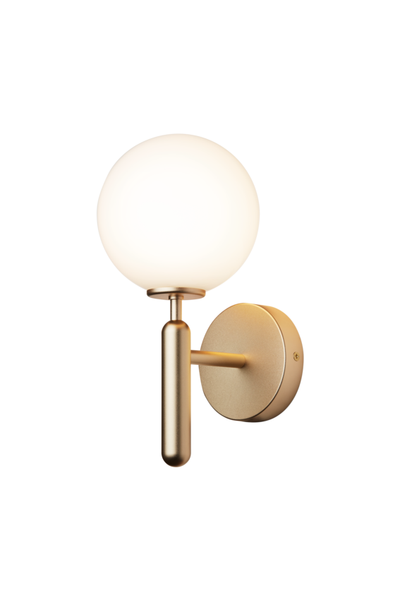 Miira Wall vägglampa, brass / opal • NUURA