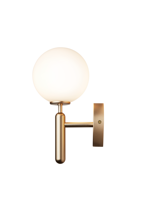 Miira Wall vägglampa, brass / opal • NUURA