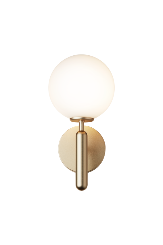 Miira Wall vägglampa, brass / opal • NUURA