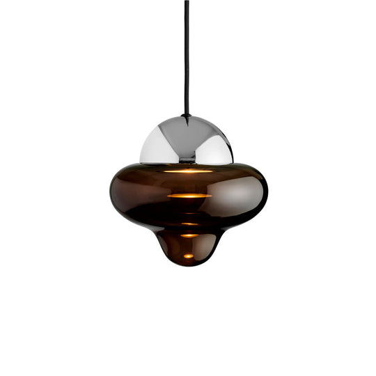Nutty Brown pendellampa, brun/krom • Design by Us
