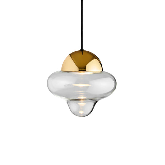 Nutty Clear pendellampa, klar/guld • Design by Us