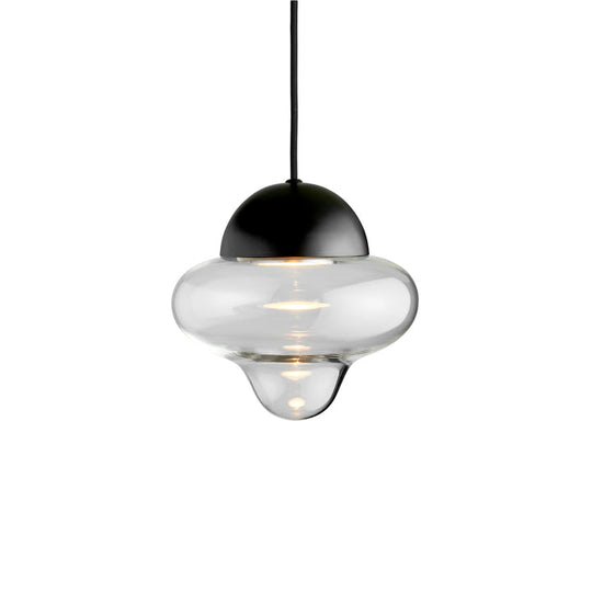 Nutty Clear pendellampa, klar/svart • Design by Us
