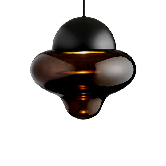 Nutty XL Brown pendellampa, brun/svart • Design by Us