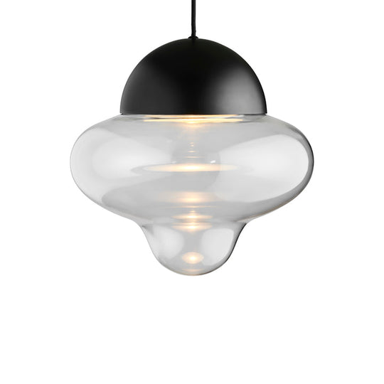 Nutty XL Clear pendellampa, klar/svart • Design by Us