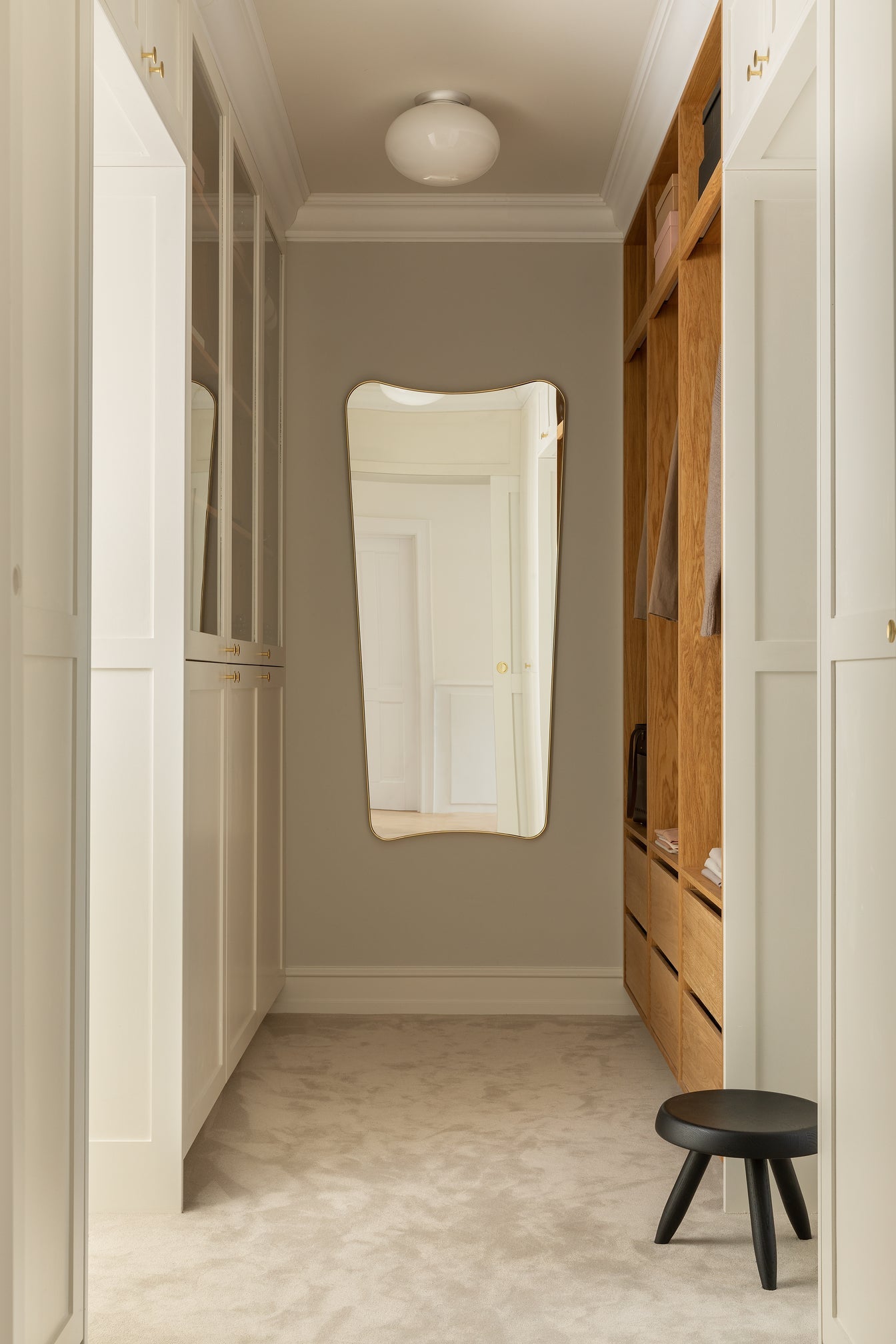 Rizzatto 301 taklampa, satin silver / opal • NUURA